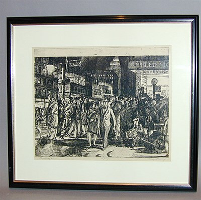 Lot 308 - Harry Sternberg BROADWAY #1 (MOORE 60) Etching,...