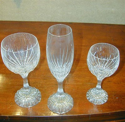 Lot 588 - Group of Baccarat Cut Glass Stemware...