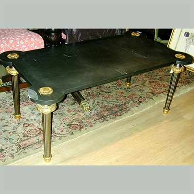 Lot 592 - Louis XVI Style Marble Top Gilt-Bronze Mounted...