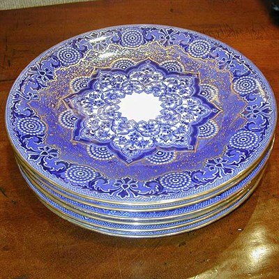 Lot 602 - Set of Twelve Copeland Blue and White...