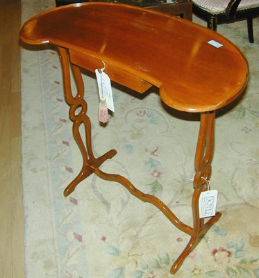 Lot 638 - Louis XV Style Fruitwood Reniform Side Table