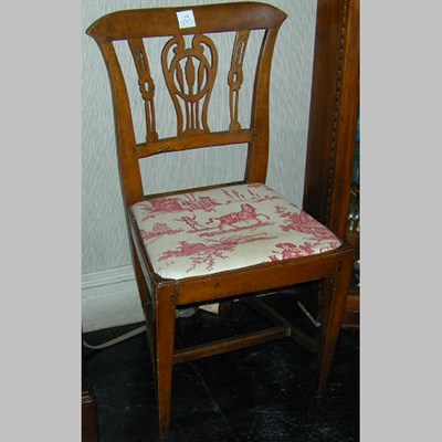 Lot 670 - Provincial Louis XV Style Fruitwood Chair