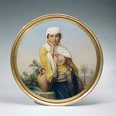 Lot 261 - Vienna Style Porcelain Plaque Depicting an...