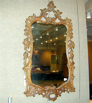 Lot 241 - Italian Rococo Style Pine Mirror