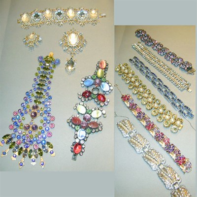 Lot 29 - Group of Costume Jewelry Comprising eight...