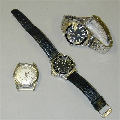 Lot 290 - Three Stainless Steel Watches Comprising one...