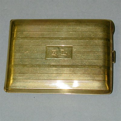 Lot 203 - Gold Match Safe 14 kt. yellow gold, of...