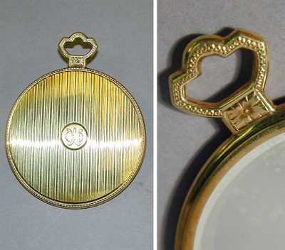 Lot 141 - Gold Mirror 14 kt. yellow gold, the engine...