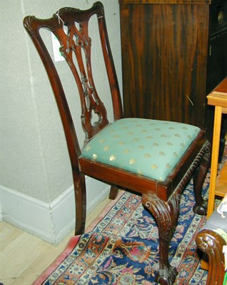 Lot 441 - Set of Four George III Style Mahogany Side Chairs