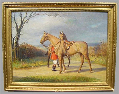 Lot 45 - Donald Wood British, b. 1930 HORSES WITH RIDER...