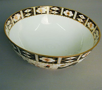 Lot 707 - Royal Crown Derby Gilt Decorated Porcelain Bowl