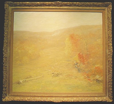 Lot 2 - John Francis Murphy 1853-1921 GREY AND GOLD...