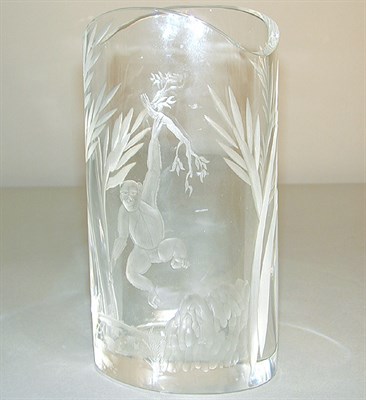 Lot 727 - Waterford Etched and Cut Glass Vase