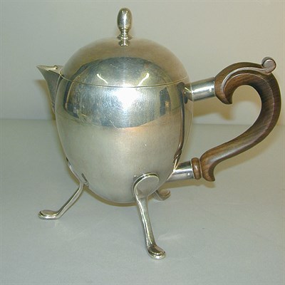 Lot 836 - Tiffany & Co. Sterling Silver and Wood Teapot...