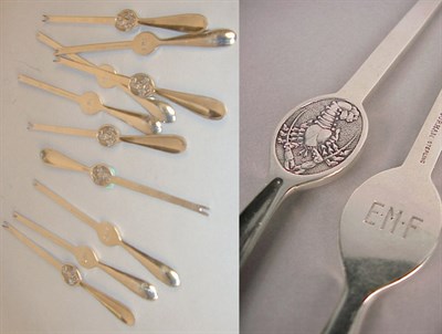 Lot 751 - Set of Eight Gorham Sterling Silver Lobster...