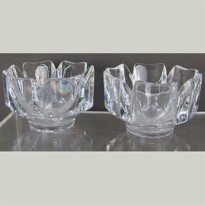 Lot 755 - Pair of Orrefors Colorless Glass Bowls