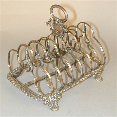 Lot 756 - English Silver Toast Rack Approximately 10...
