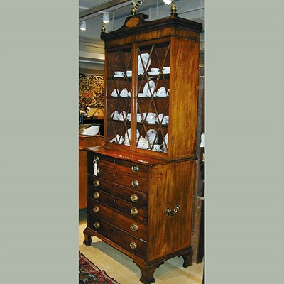 Lot 420A - Chippendale Mahogany Butler's Desk Late 18th...