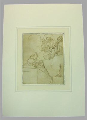 Lot 71 - Circle of Luca Cambiaso VISION OF A SAINT Pen...