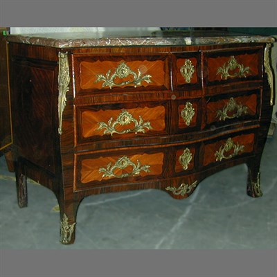 Lot 322 - Louis XV Gilt-Bronze Mounted Kingwood Commode...
