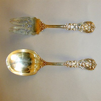 Lot 801 - Reed & Barton Sterling Silver Salad Serving...