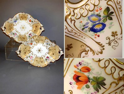 Lot 805 - Pair of English Porcelain Oval Dishes