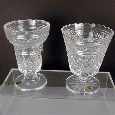 Lot 807 - Two Waterford Colorless Glass Vases