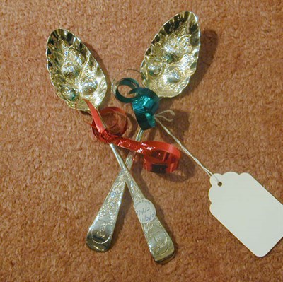 Lot 814 - Pair of Georgian Style English Silver Stuffing...