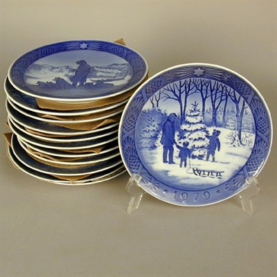 Lot 811 - Group of Twelve Royal Copenhagen Porcelain...
