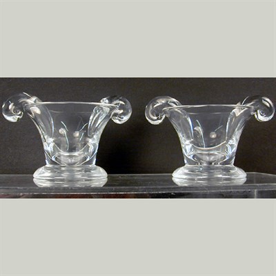 Lot 833 - Pair of Steuben Colorless Glass Bowls