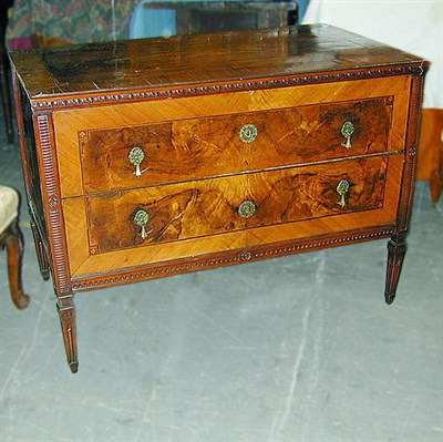 Lot 251 - Italian Neoclassical Inlaid Walnut Commode...