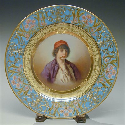 Lot 468 - Vienna Porcelain Plate Depicting Toppo as a...