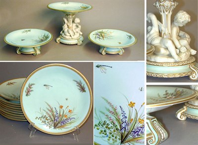 Lot 647 - English Porcelain Dessert Service Comprising...