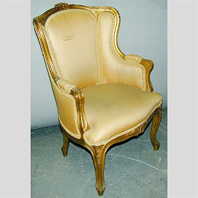 Lot 493 - Louis XV Style Gilt Carved Wood Child's...