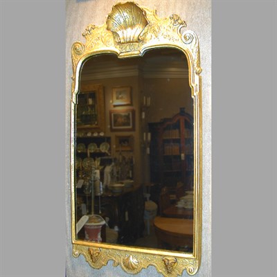 Lot 369 - George II Style Gilt Carved Wood Mirror