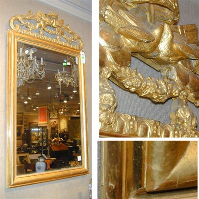 Lot 472 - Louis XVI Style Gilt Carved Wood Mirror