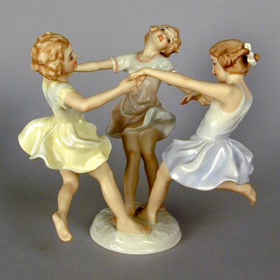 Lot 848 - Hutschenreuther Porcelain Ring around the...