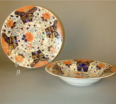 Lot 851 - Pair of Derby Porcelain Soup Plates