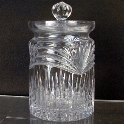 Lot 852 - Waterford Colorless Glass Covered Jar