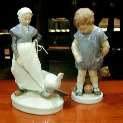 Lot 866 - Two Royal Copenhagen Porcelain Figurines