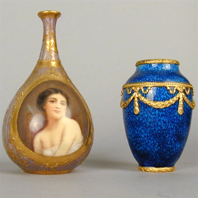 Lot 870 - Two Continental Porcelain Vases