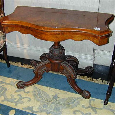 Lot 116 - Victorian Rococo Style Burl-Wood and Mahogany...