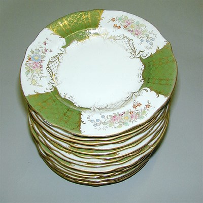 Lot 874 - Set of Twenty Wedgwood Porcelain Bread Plates