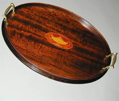 Lot 880 - Federal Style Mahogany Tray