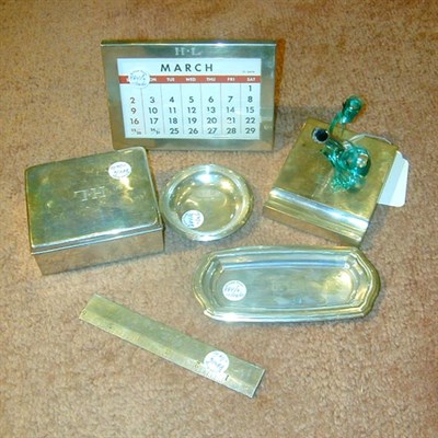 Lot 884 - Tiffany & Co. Sterling Silver Six-Piece Desk Set