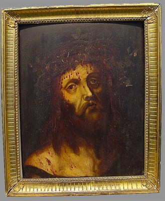 Lot 121 - German School 17th Century MAN OF SORROWS...