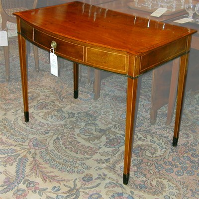 Lot 295 - George III Style Mahogany and Maple Work Table