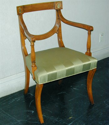 Lot 308 - Set of Four Neoclassical Style Upholstered...