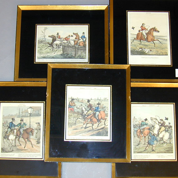 Lot 74 - After Henry Alken IDEAS Five hand-colored...