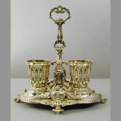 Lot 321 - Continental Silver Centerpiece In the Rococo...
